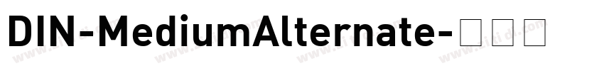 DIN-MediumAlternate字体转换