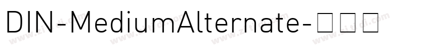 DIN-MediumAlternate字体转换