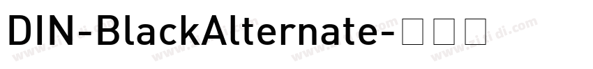 DIN-BlackAlternate字体转换