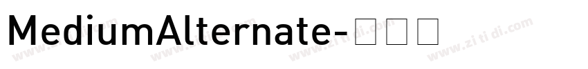 MediumAlternate字体转换