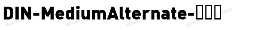 DIN-MediumAlternate字体转换
