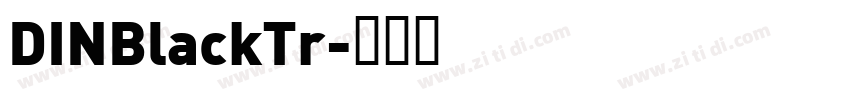DINBlackTr字体转换
