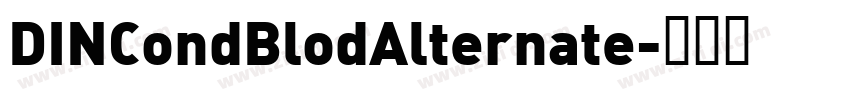 DINCondBlodAlternate字体转换