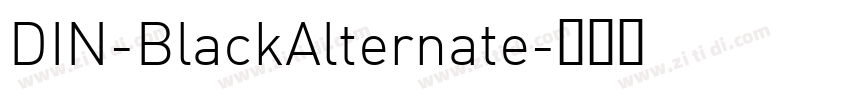 DIN-BlackAlternate字体转换