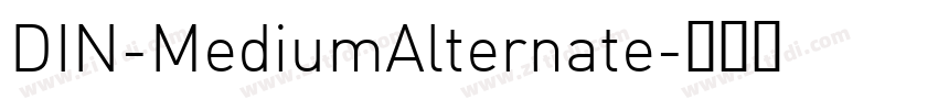 DIN-MediumAlternate字体转换