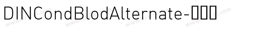 DINCondBlodAlternate字体转换