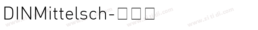 DINMittelsch字体转换