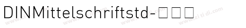 DINMittelschriftstd字体转换