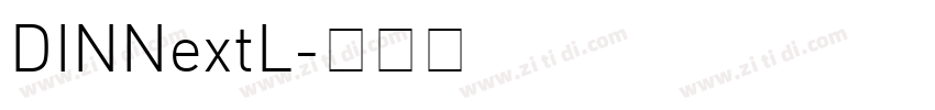 DINNextL字体转换