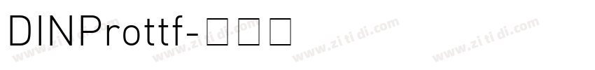 DINProttf字体转换