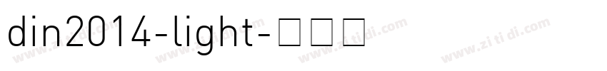 din2014-light字体转换
