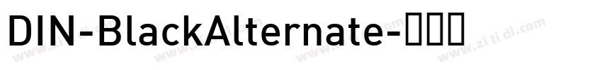 DIN-BlackAlternate字体转换
