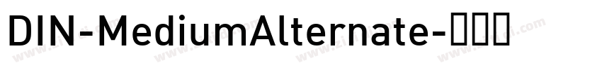 DIN-MediumAlternate字体转换