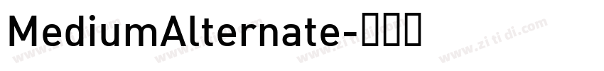 MediumAlternate字体转换