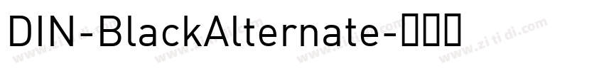 DIN-BlackAlternate字体转换