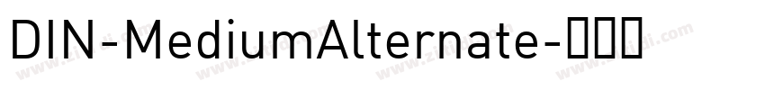 DIN-MediumAlternate字体转换