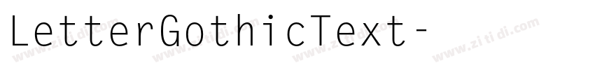LetterGothicText字体转换
