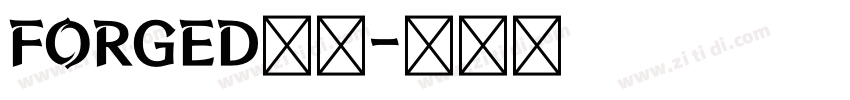 FORGED字体字体转换