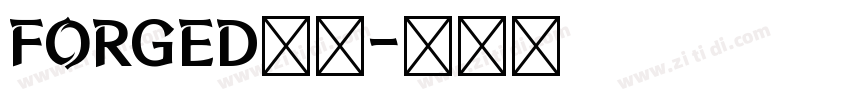 FORGED字体字体转换