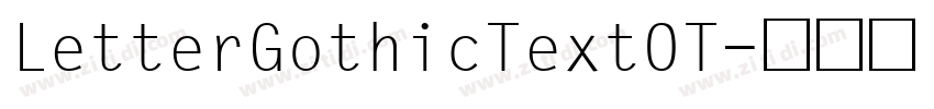 LetterGothicTextOT字体转换