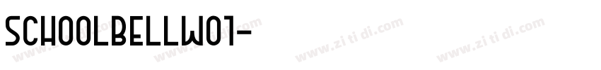 Schoolbellw01字体转换