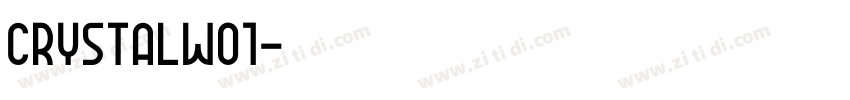 CrystalW01字体转换