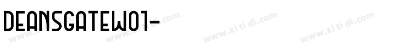 DeansgateW01字体转换