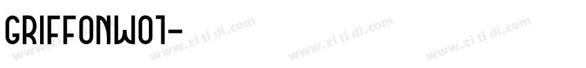 GriffonW01字体转换