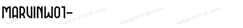 MarvinW01字体转换