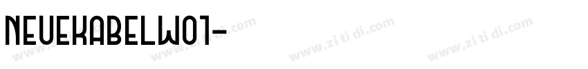 neuekabelw01字体转换