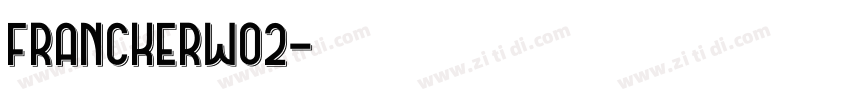 FranckerW02字体转换