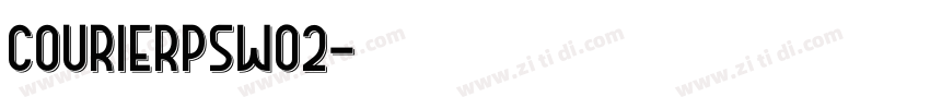 CourierPSW02字体转换