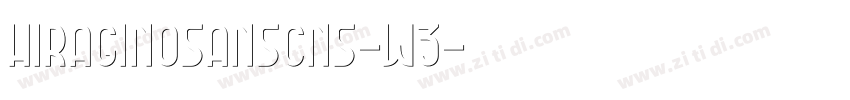 HiraginoSansCNS-W3字体转换