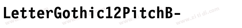 LetterGothic12PitchB字体转换