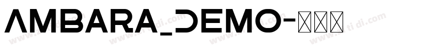 Ambara_Demo字体转换