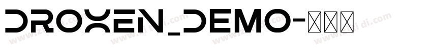 DROXEN_Demo字体转换