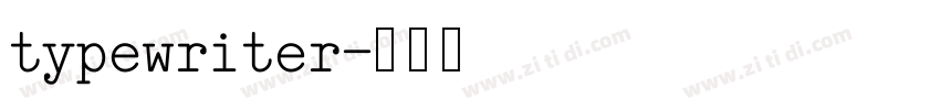 typewriter字体转换