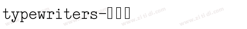 typewriters字体转换
