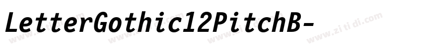 LetterGothic12PitchB字体转换