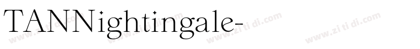 TANNightingale字体转换