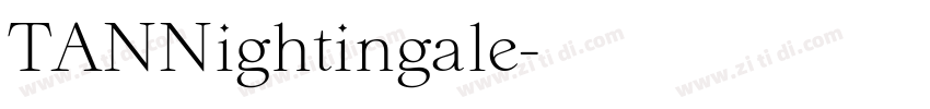 TANNightingale字体转换