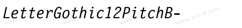 LetterGothic12PitchB字体转换