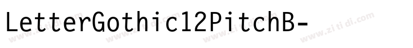 LetterGothic12PitchB字体转换