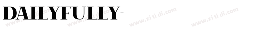 Dailyfully字体转换