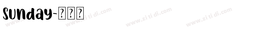 Sunday字体转换