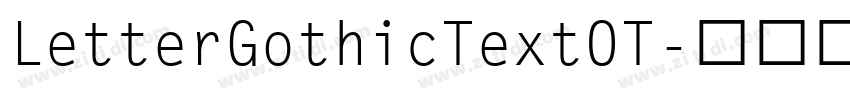 LetterGothicTextOT字体转换