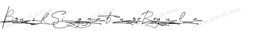 BrushSignatureRegula字体转换