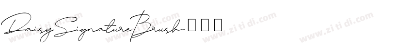 DaisySignatureBrush字体转换 DaisySignatureBrush字体转换