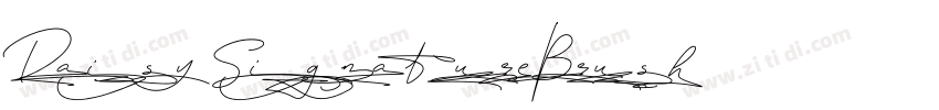 DaisySignatureBrush字体转换 DaisySignatureBrush字体转换