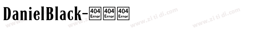 DanielBlack字体转换